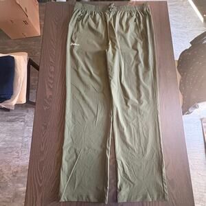 Pudolla NWT Men's Outdoor Hiking Cargo Green Pants Elastic Waist Size XXL